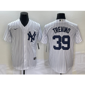 MLB Yankees 39 Trevino White Nike Cool Base Men Jersey MLB Yankees 39 Trevino White Nike Cool Base Men Jersey