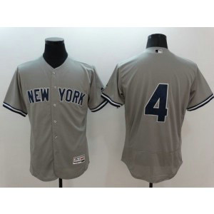 MLB Yankees 4 Lou Gehrig Grey 2016 New Flexbase Men Jersey MLB Yankees 4 Lou Gehrig Grey 2016 New Flexbase Men Jersey