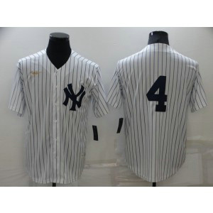 MLB Yankees 4 Lou Gehrig White 2020 Nike Gold Cool Base Men Jersey MLB Yankees 4 Lou Gehrig White 2020 Nike Gold Cool Base Men Jersey