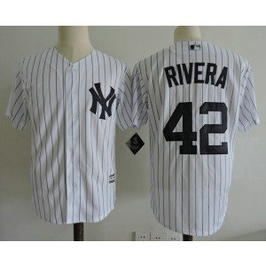 MLB Yankees 42 Mariano Rivera White Cool Base Men Jersey MLB Yankees 42 Mariano Rivera White Cool Base Men Jersey
