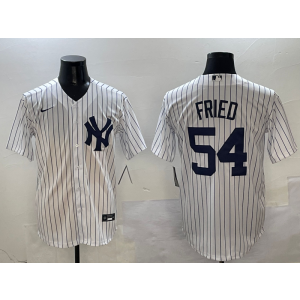 MLB Yankees 54 Fried White Nike Cool Base Men Jersey MLB Yankees 54 Fried White Nike Cool Base Men Jersey