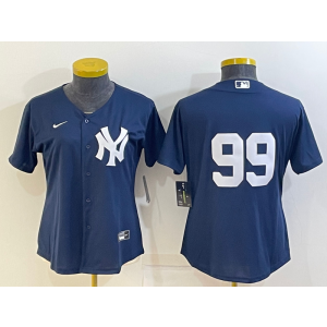 MLB Yankees 99 Aaron Judge Blue Nike Cool Base Women Jersey MLB Yankees 99 Aaron Judge Blue Nike Cool Base Women Jersey