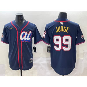 MLB Yankees 99 Aaron Judge Navy American League 2025 All Star Nike Cool Base Men Jersey MLB Yankees 99 Aaron Judge Navy American League 2025 All Star Nike Cool Base Men Jersey