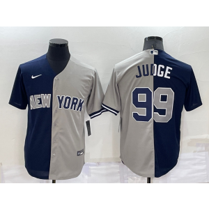 MLB Yankees 99 Aaron Judge Split Nike Cool Base Men Jersey MLB Yankees 99 Aaron Judge Split Nike Cool Base Men Jersey