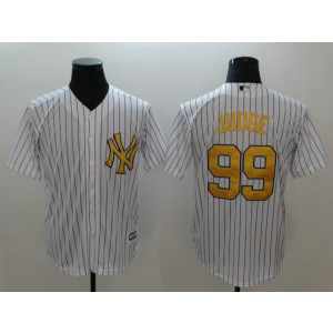 MLB Yankees 99 Aaron Judge White Gold Cool Base Men Jersey MLB Yankees 99 Aaron Judge White Gold Cool Base Men Jersey