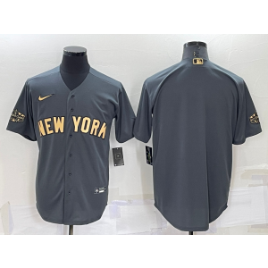 MLB Yankees Blank Charcoal 2022 All-Star Nike Cool Base Men Jersey MLB Yankees Blank Charcoal 2022 All-Star Nike Cool Base Men Jersey