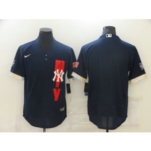 MLB Yankees Blank Navy 2021 All-Star Flexbase Men Jersey MLB Yankees Blank Navy 2021 All-Star Flexbase Men Jersey