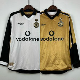 Manchester United 01_02 100th Anniversary Retro Long Sleeve Soccer Men Jersey Manchester United 01_02 100th Anniversary Retro Long Sleeve Soccer Men Jersey