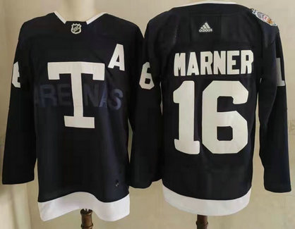 Maple Leafs 16 Mitchell Marner Navy 2022 NHL Heritage Classic Adidas Jersey Maple Leafs 16 Mitchell Marner Navy 2022 NHL Heritage Classic Adidas Jersey