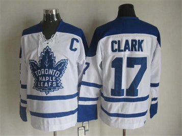 Maple Leafs 17 Wendel Clark White C Patch CCM Jersey Maple Leafs 17 Wendel Clark White C Patch CCM Jersey