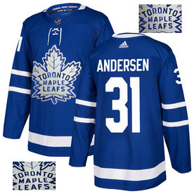 Maple Leafs 31 Frederik Andersen Blue Glittery Edition Adidas Jersey Maple Leafs 31 Frederik Andersen Blue Glittery Edition Adidas Jersey