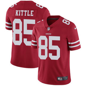 Men's 49ers #85 George Kittle Red Team Color Nike Stitched NFL Vapor Untouchable Limited Jersey Men's 49ers #85 George Kittle Red Team Color Nike Stitched NFL Vapor Untouchable Limited Jersey