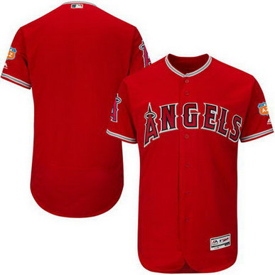 Men's Angels Blank Red 2017 Spring Training Flexbase Jersey Men's Angels Blank Red 2017 Spring Training Flexbase Jersey