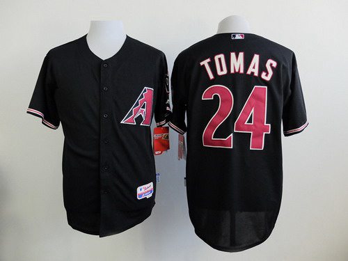 Men's Arizona Diamondbacks #24 Yasmany Tomas Black Jersey Men's Arizona Diamondbacks #24 Yasmany Tomas Black Jersey