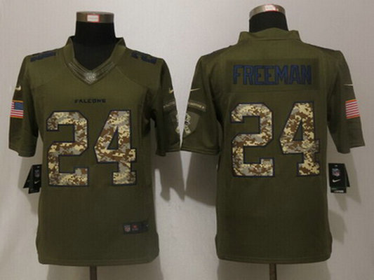 Men's Atlanta Falcons #24 Devonta Freeman Green Salute to Service 2015 NFL Nike Limited Jersey Men's Atlanta Falcons #24 Devonta Freeman Green Salute to Service 2015 NFL Nike Limited Jersey