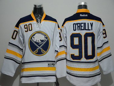 Men's Buffalo Sabres #90 Ryan O'Reilly Reebok White Away Premier Jersey Men's Buffalo Sabres #90 Ryan O'Reilly Reebok White Away Premier Jersey
