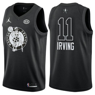 Men's Celtics 11 Kyrie Irving Jordan Brand Black 2018 All-Star Game Swingman Jersey Men's Celtics 11 Kyrie Irving Jordan Brand Black 2018 All-Star Game Swingman Jersey