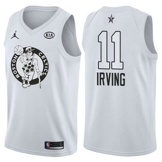Men's Celtics 11 Kyrie Irving Jordan Brand White 2018 All-Star Game Swingman Jersey Men's Celtics 11 Kyrie Irving Jordan Brand White 2018 All-Star Game Swingman Jersey