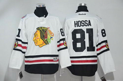 Men's Chicago Blackhawks #81 Hossa 2017 Winter Classic White Stitched NHL Hockey Jersey Men's Chicago Blackhawks #81 Hossa 2017 Winter Classic White Stitched NHL Hockey Jersey