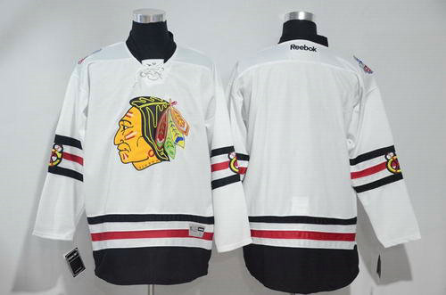 Men's Chicago Blackhawks Blank 2017 Winter Classic White Stitched NHL Hockey Jersey Men's Chicago Blackhawks Blank 2017 Winter Classic White Stitched NHL Hockey Jersey