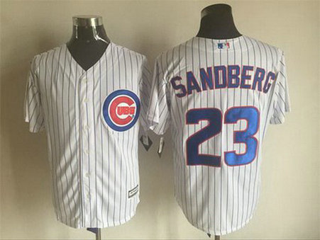 Men's Chicago Cubs #23 Ryne Sandberg White Home 2015 MLB Cool Base Jersey Men's Chicago Cubs #23 Ryne Sandberg White Home 2015 MLB Cool Base Jersey