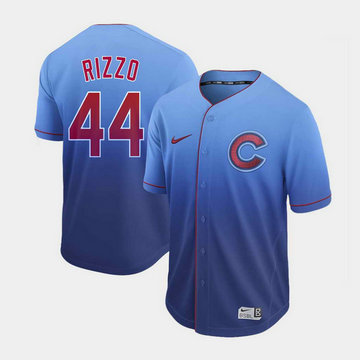 Men's Chicago Cubs #44 Anthony Rizzo Nike Blue Fade Jersey Men's Chicago Cubs #44 Anthony Rizzo Nike Blue Fade Jersey