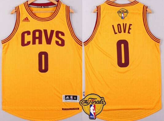 Men's Cleveland Cavaliers #0 Kevin Love 2016 The NBA Finals Patch Yellow Jersey Men's Cleveland Cavaliers #0 Kevin Love 2016 The NBA Finals Patch Yellow Jersey