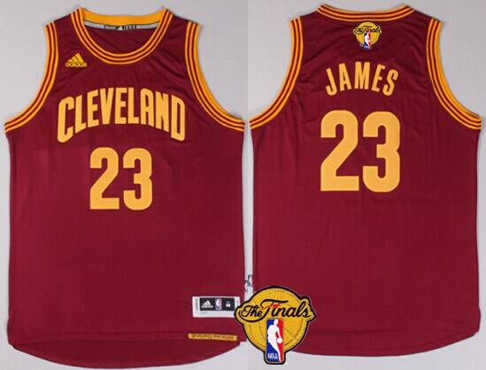 Men's Cleveland Cavaliers #23 LeBron James 2016 The NBA Finals Patch Red Jersey Men's Cleveland Cavaliers #23 LeBron James 2016 The NBA Finals Patch Red Jersey