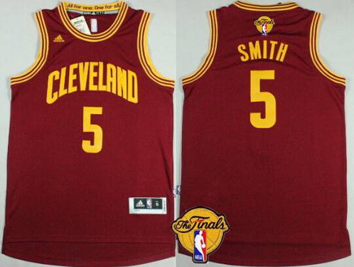 Men's Cleveland Cavaliers #5 J.R. Smith 2016 The NBA Finals Patch Red Jersey Men's Cleveland Cavaliers #5 J.R. Smith 2016 The NBA Finals Patch Red Jersey