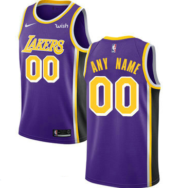 Men's Custom Nike Los Angeles Lakers Purple NBA Swingman Statement Edition Jersey Men's Custom Nike Los Angeles Lakers Purple NBA Swingman Statement Edition Jersey