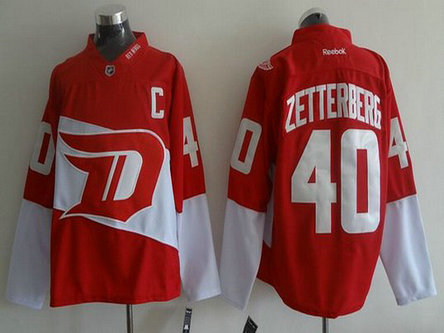 Men's Detroit Red Wings #40 Henrik Zetterberg Reebok Red 2016 Stadium Series Team Premier Jersey Men's Detroit Red Wings #40 Henrik Zetterberg Reebok Red 2016 Stadium Series Team Premier Jersey
