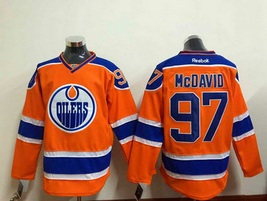 Men's Edmonton Oilers #97 Connor McDavid 2015 Orange Jersey Men's Edmonton Oilers #97 Connor McDavid 2015 Orange Jersey