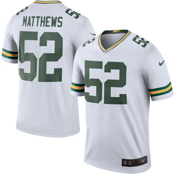 Men's Green Bay Packers Clay Matthews Nike White Color Rush Legend Jersey Men's Green Bay Packers Clay Matthews Nike White Color Rush Legend Jersey