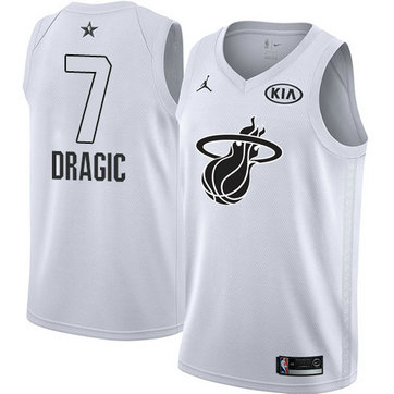 Men's Heat #7 Goran Dragic White NBA Swingman 2018 All-Star Game Jersey
