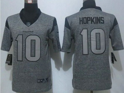 Men's Houston Texans #10 DeAndre Hopkins Nike Gray Gridiron 2015 NFL Gray Limited Jersey Men's Houston Texans #10 DeAndre Hopkins Nike Gray Gridiron 2015 NFL Gray Limited Jersey