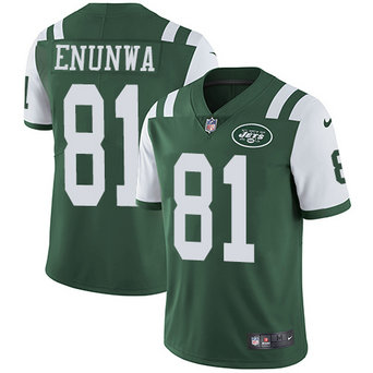 Men's Jets #81 Quincy Enunwa Green Team Color Stitched Football Vapor Untouchable Limited Jersey