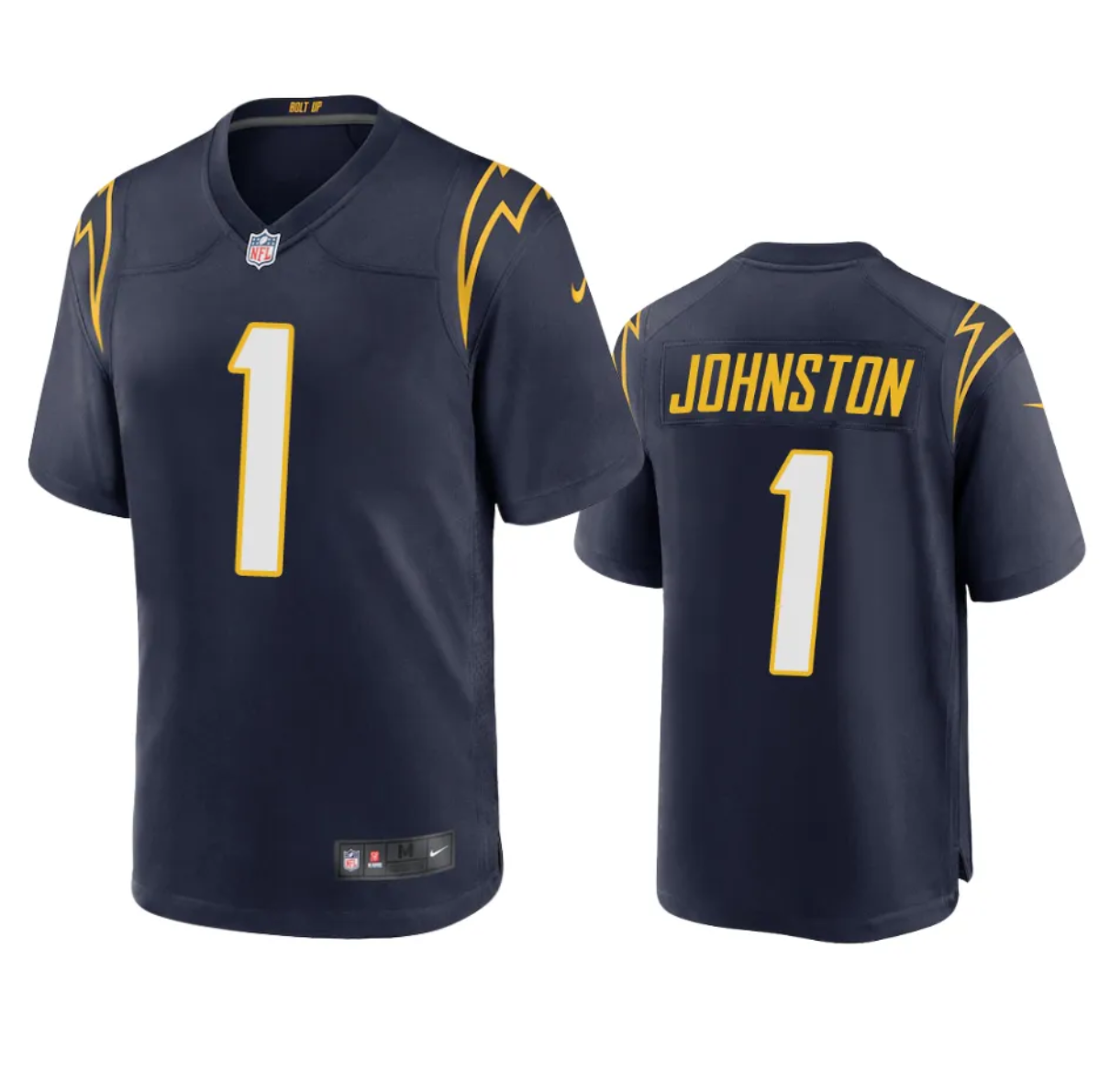 Men's Los Angeles Chargers #1 Quentin Johnston Navy Stitched Limited Jersey Men's Los Angeles Chargers #1 Quentin Johnston Navy Stitched Limited Jersey