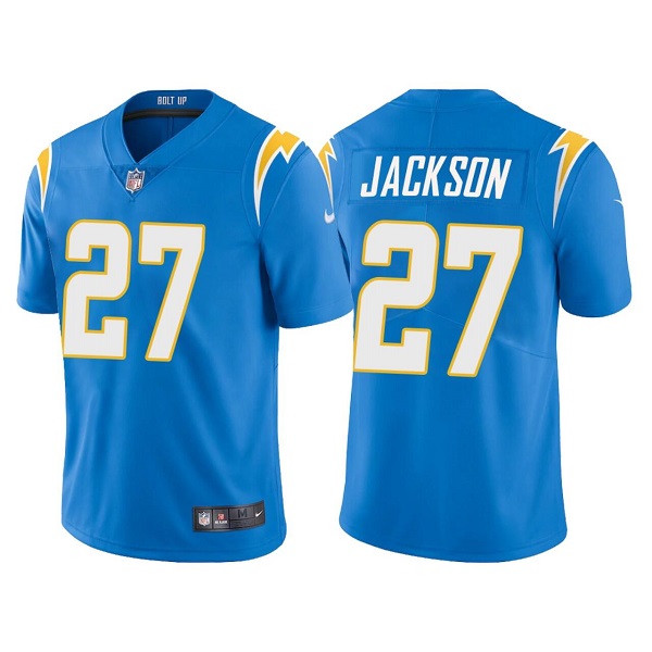 Men's Los Angeles Chargers #27 J.C. Jackson Blue Vapor Untouchable Limited Stitched Jersey Men's Los Angeles Chargers #27 J.C. Jackson Blue Vapor Untouchable Limited Stitched Jersey
