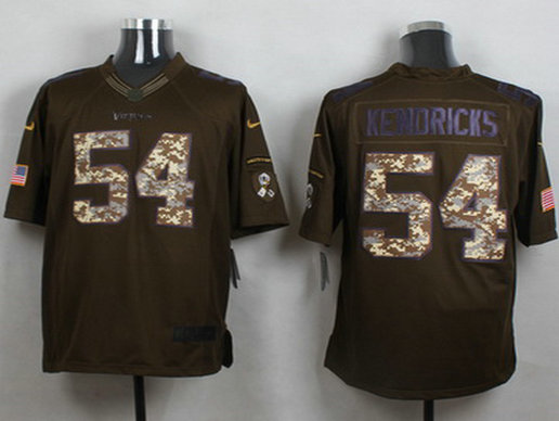 Men's Minnesota Vikings #54 Eric Kendricks Green Salute to Service 2015 NFL Nike Limited Jersey Men's Minnesota Vikings #54 Eric Kendricks Green Salute to Service 2015 NFL Nike Limited Jersey