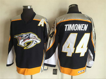 Men's Nashville Predators #44 Kimmo Timonen Navy Blue 1998-99 Throwback CCM Vintage Hockey Stitched NHL Jersey Men's Nashville Predators #44 Kimmo Timonen Navy Blue 1998-99 Throwback CCM Vintage Hockey Stitched NHL Jersey