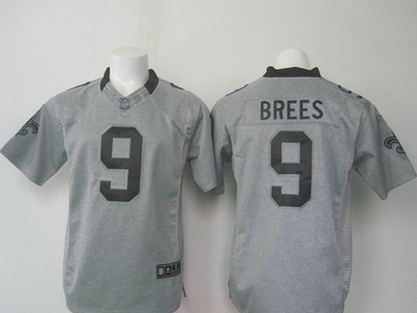 Men's New Orleans Saints #9 Drew Brees Nike Gray Gridiron 2015 NFL Gray Limited Jersey Men's New Orleans Saints #9 Drew Brees Nike Gray Gridiron 2015 NFL Gray Limited Jersey