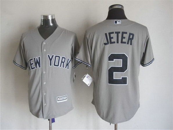 Men's New York Yankees #2 Derek Jeter Away Road 2015 MLB Cool Base Jersey Men's New York Yankees #2 Derek Jeter Away Road 2015 MLB Cool Base Jersey