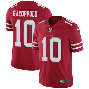Men's Nike 49ers 10 Jimmy Garoppolo Red Vapor Untouchable Player Limited Jersey Men's Nike 49ers 10 Jimmy Garoppolo Red Vapor Untouchable Player Limited Jersey