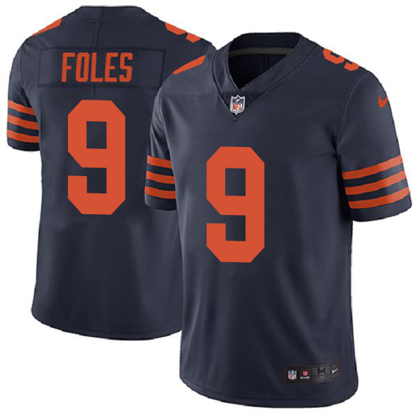 Men's Nike Chicago Bears #9 Nick Foles Navy Blue Alternate Stitched NFL Vapor Untouchable Limited Jersey Men's Nike Chicago Bears #9 Nick Foles Navy Blue Alternate Stitched NFL Vapor Untouchable Limited Jersey