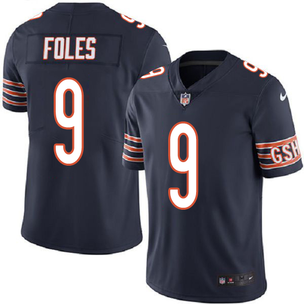 Men's Nike Chicago Bears #9 Nick Foles Navy Blue Team Color Stitched NFL Vapor Untouchable Limited Jersey Men's Nike Chicago Bears #9 Nick Foles Navy Blue Team Color Stitched NFL Vapor Untouchable Limited Jersey