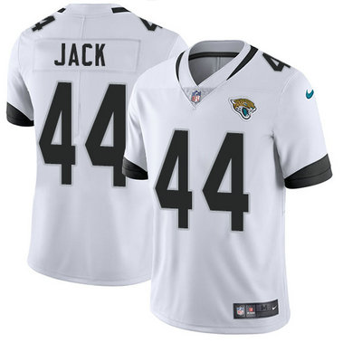 Men's Nike Jacksonville Jaguars #44 Myles Jack White Stitched NFL Vapor Untouchable Limited Jersey