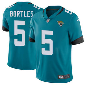 Men's Nike Jacksonville Jaguars #5 Blake Bortles Teal Green Team Color Stitched NFL Vapor Untouchable Limited Jersey