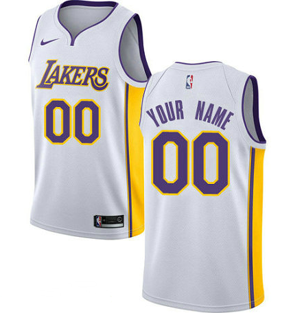 Men's Nike Los Angeles Lakers Customized Authentic White NBA Association Edition Jersey Men's Nike Los Angeles Lakers Customized Authentic White NBA Association Edition Jersey