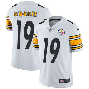 Men's Nike NFL Pittsburgh Steelers #19 JuJu Smith-Schuster Vapor Untouchable Road Limited White Jersey Men's Nike NFL Pittsburgh Steelers #19 JuJu Smith-Schuster Vapor Untouchable Road Limited White Jersey
