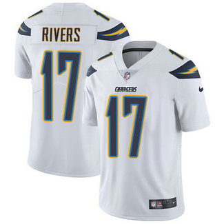 Men's Nike San Diego Chargers #17 Philip Rivers White Stitched NFL Vapor Untouchable Limited Jersey Men's Nike San Diego Chargers #17 Philip Rivers White Stitched NFL Vapor Untouchable Limited Jersey